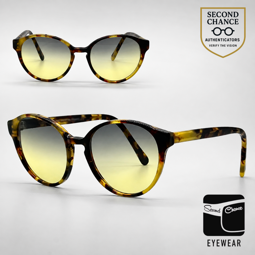 NAF NAF Pantoche Tortoise Round Vintage Sunglasses-Unworn-Made in France