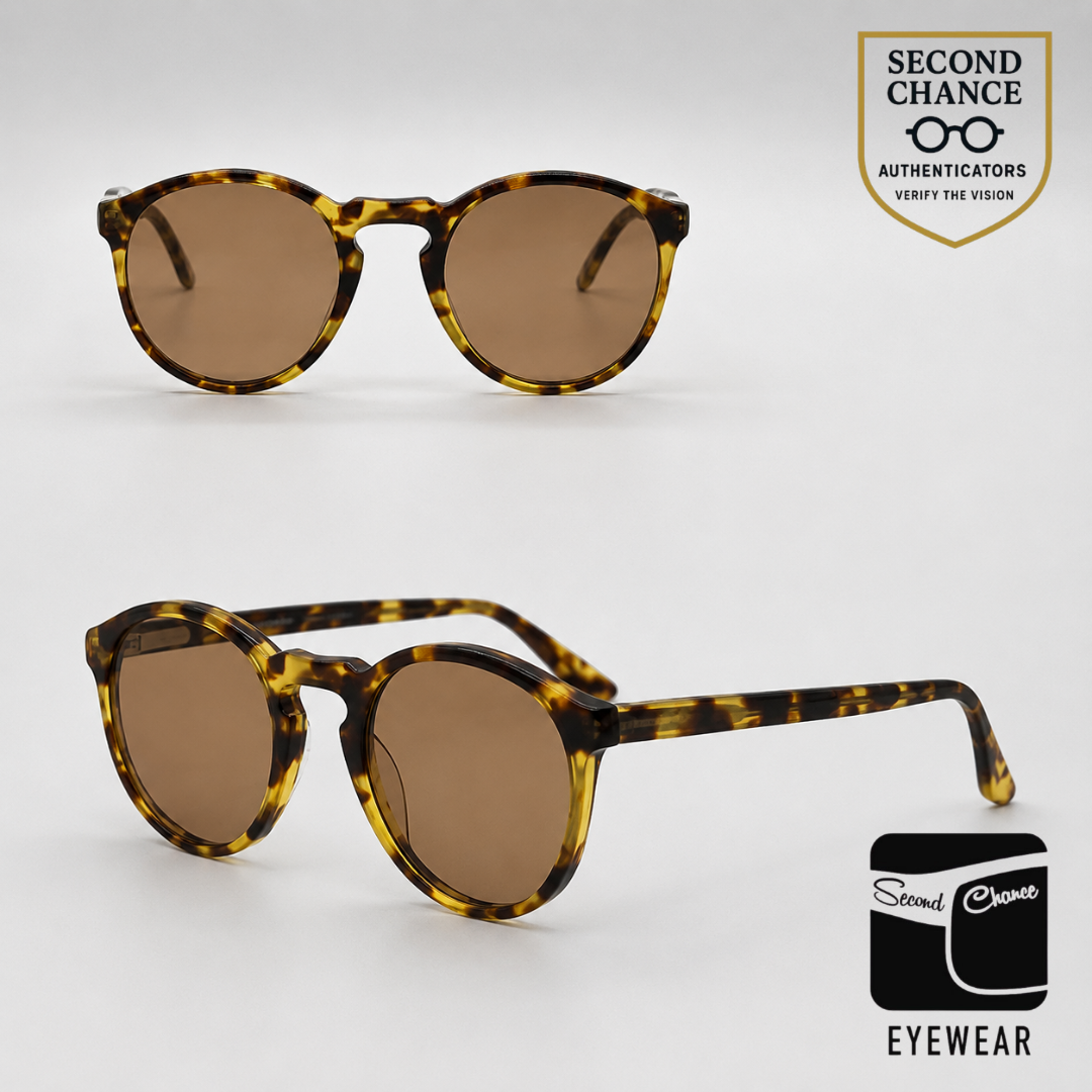 NBA by Society Optiks N127 Tortoise Round Vintage Sunglasses