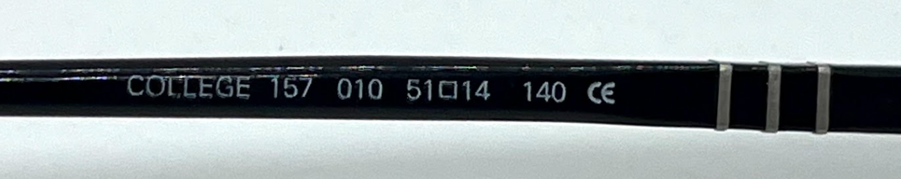 Neostyle College 157 010 Vintage Eyeglasses-Black NOS-Germany-51mm