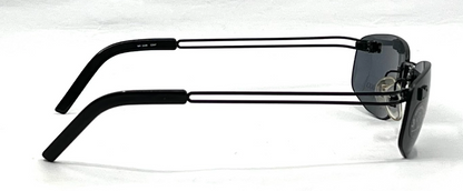 Nina Ricci NR 3448 D007 Rimless Black Vintage Sunglasses Made in France