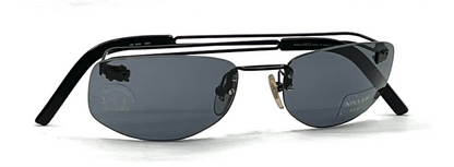 Nina Ricci NR 3448 D007 Rimless Black Vintage Sunglasses Made in France