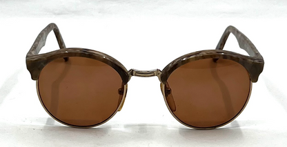 Nouvelle Ligre NL 35 Round Vintage Sunglasses 50□22 Marble Brown Germany