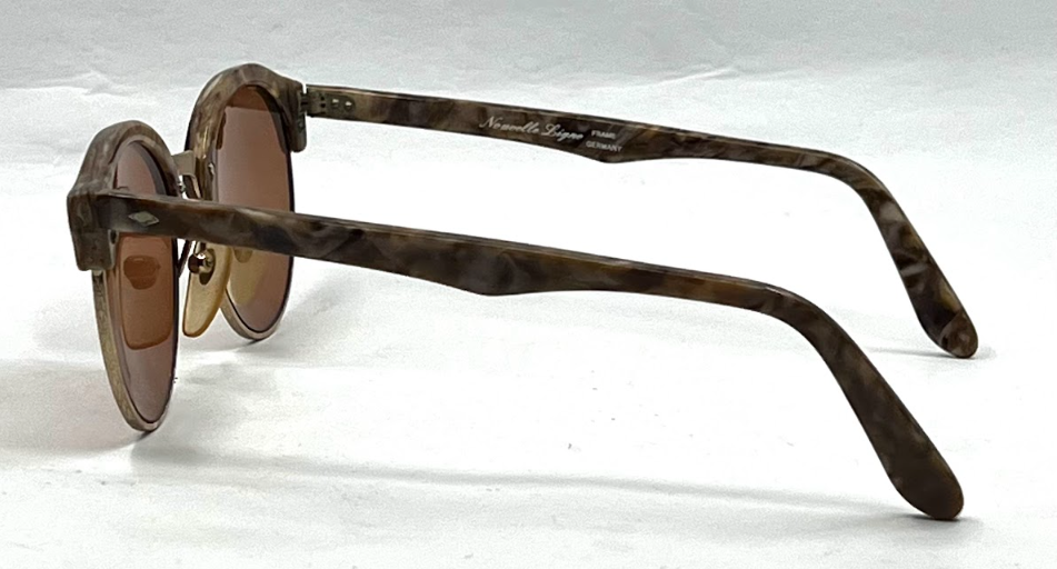 Nouvelle Ligre NL 35 Round Vintage Sunglasses 50□22 Marble Brown Germany
