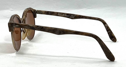 Nouvelle Ligre NL 35 Round Vintage Sunglasses 50□22 Marble Brown Germany