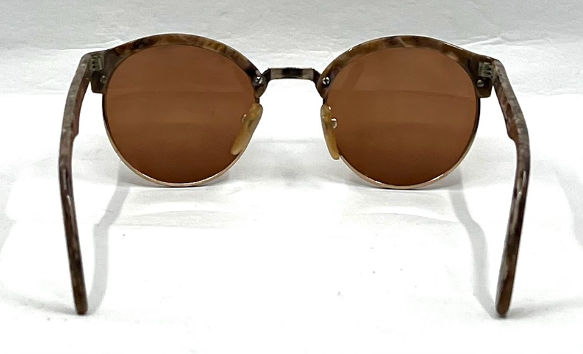 Nouvelle Ligre NL 35 Round Vintage Sunglasses 50□22 Marble Brown Germany