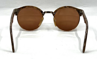 Nouvelle Ligre NL 35 Round Vintage Sunglasses 50□22 Marble Brown Germany