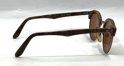 Nouvelle Ligre NL 35 Round Vintage Sunglasses 50□22 Marble Brown Germany