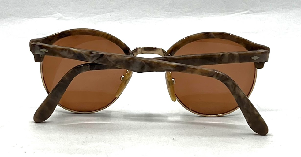 Nouvelle Ligre NL 35 Round Vintage Sunglasses 50□22 Marble Brown Germany