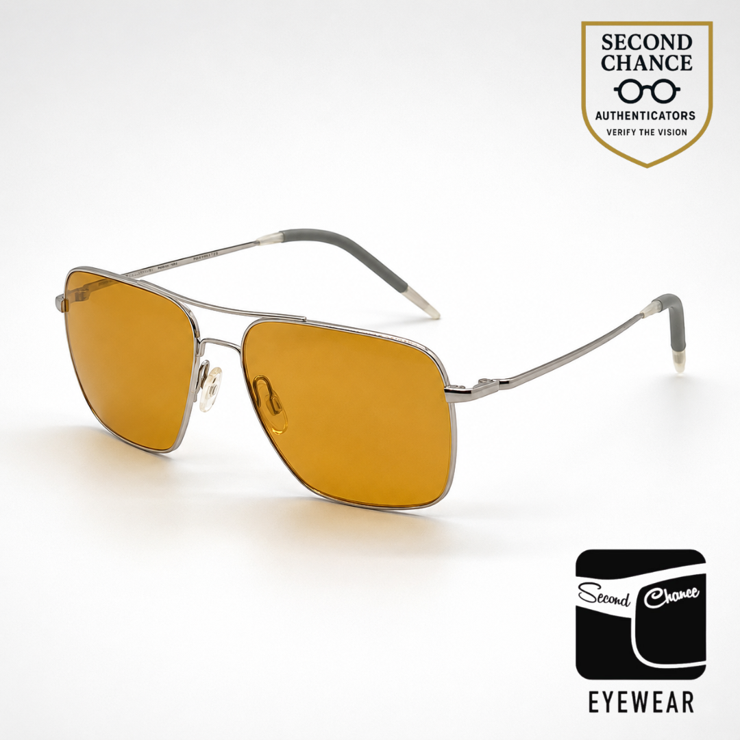 Oliver Peoples Clifton OV1150S Rectangular Silver Sunglasses-Unworn/New-Full Kit