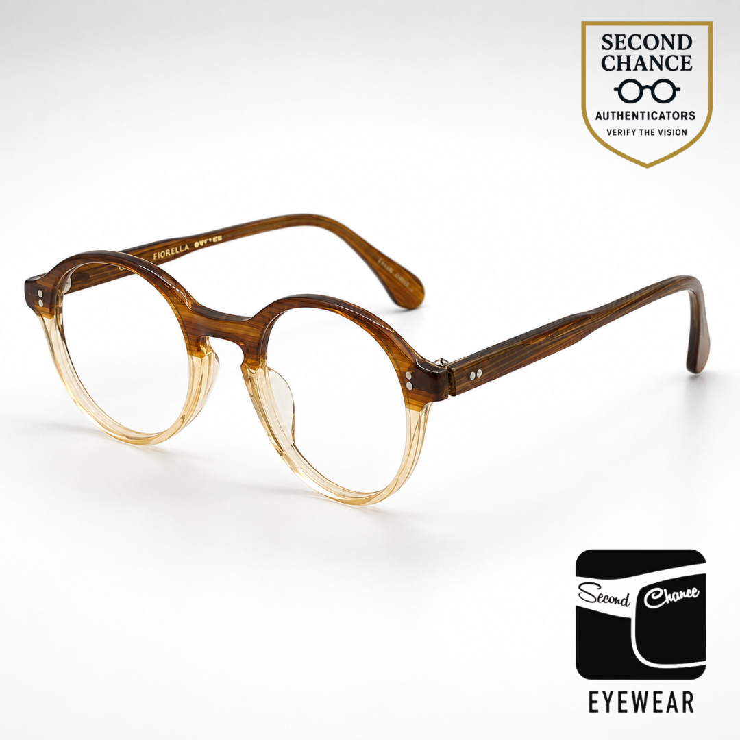 Oliver Peoples Vintage 902 Bouffi 32LG Brown Fade Eyeglasses Japan