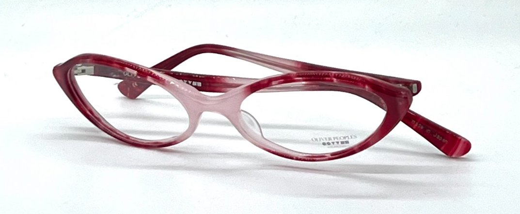 Oliver Peoples HUGO PM-Pink Marble Vintage Eyeglasses NOS/Japan