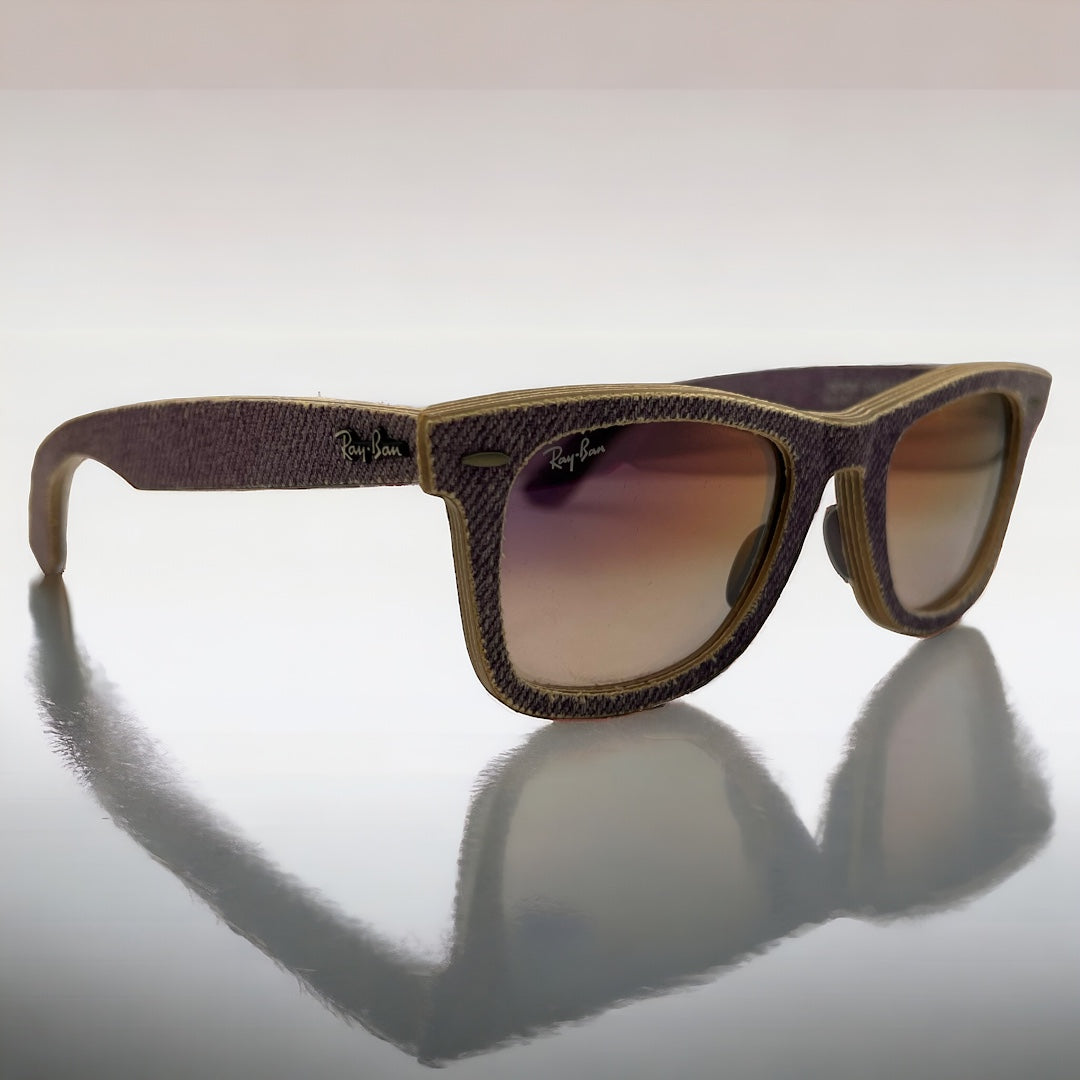 RAY-BAN ORIGINAL-WAYFARER DENIM (Purple Denim) RB2140 (1167/55) 50mm BRAND NEW