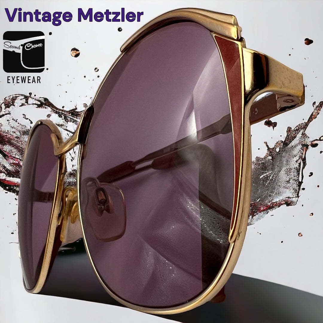 Vintage METZLER 0703 Frames Renewed with Brand New Berko’s Designs Custom Lenses-Sunglasses