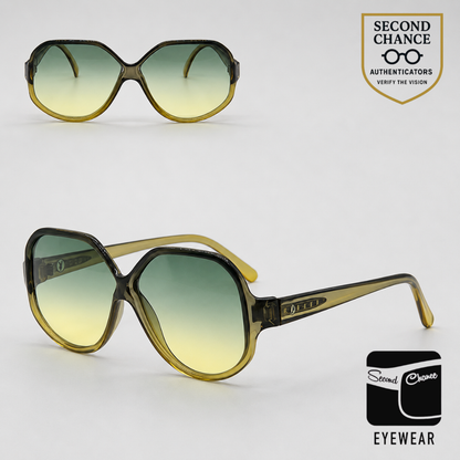 Playboy 4037-50 Vintage Sunglasses-New Green Gradient Custom Lenses-Unworn-Germany