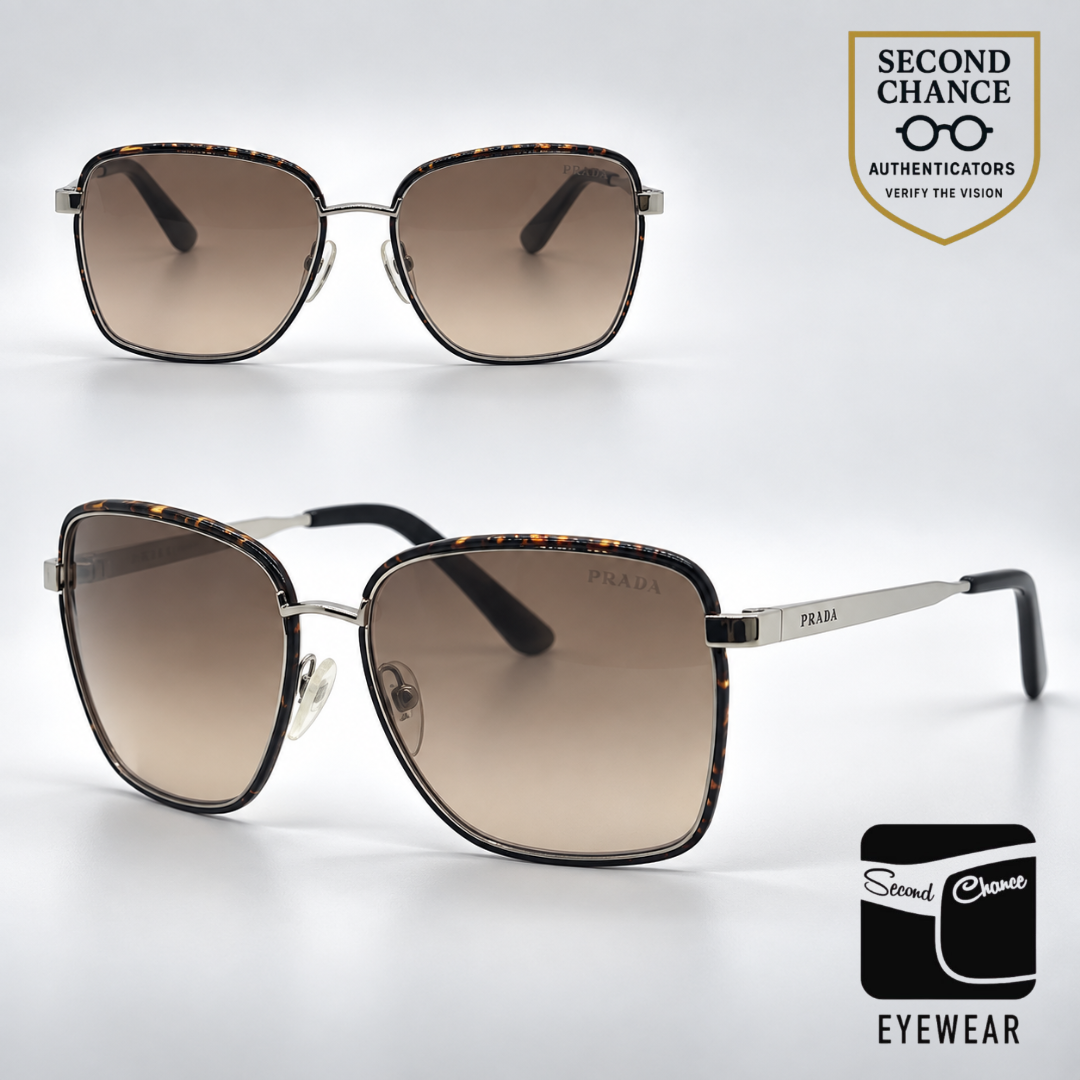 Prada SPR52S 2AU-3D0 Tortoise Gold Gradient Lenses-Unworn-Italy