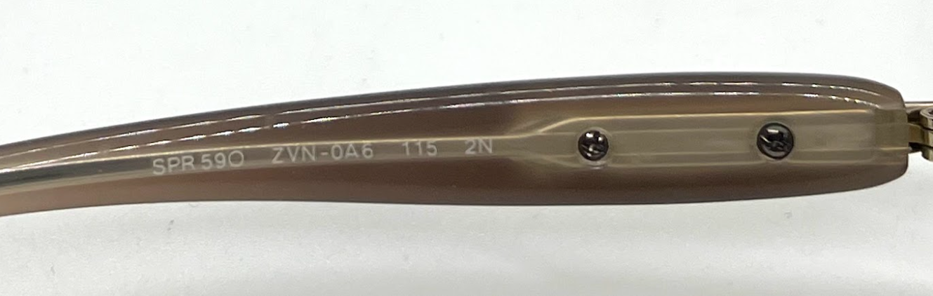 Prada SPR 59O Y2K VINTAGE Shield-Rimless Sunglasses ZVN-0A6 Made Italy
