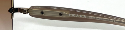 Prada SPR 59O Y2K VINTAGE Shield-Rimless Sunglasses ZVN-0A6 Made Italy