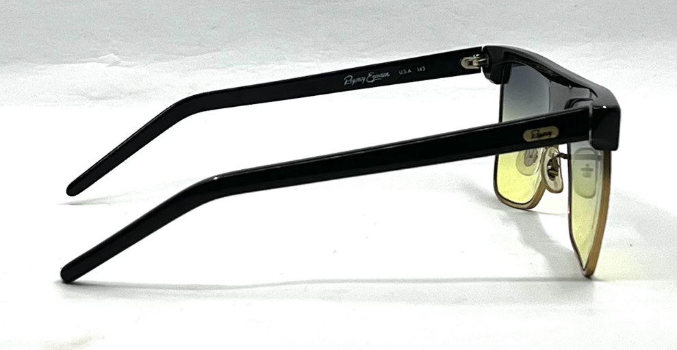 Regency Eyewear 4012 Manhattan Lights Midas Black Vintage Sunglasses USA-New Custom Lens