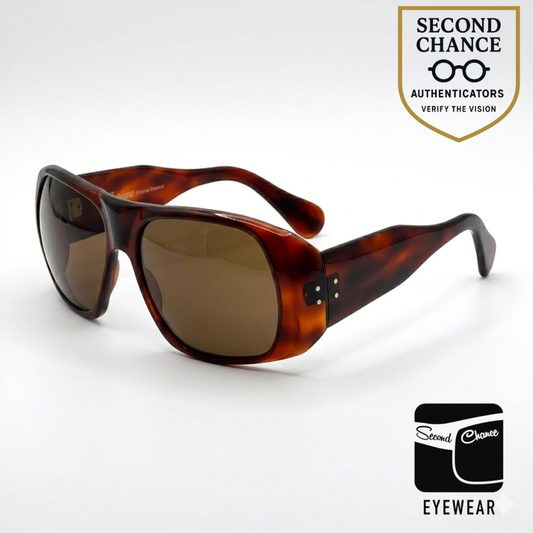 Revue M665 C2 “Onassis” Style Tortoise Sunglasses France-Vintage Deadstock