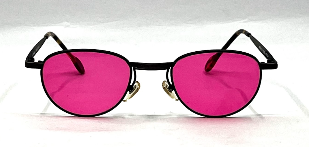 Revue Mod. 511 070-Metal Vintage Sunglasses-New Custom Pink Custom Lenses-Unworn