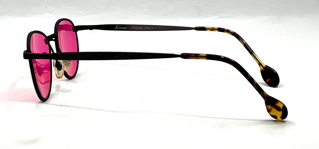 Revue Mod. 511 070-Metal Vintage Sunglasses-New Custom Pink Custom Lenses-Unworn