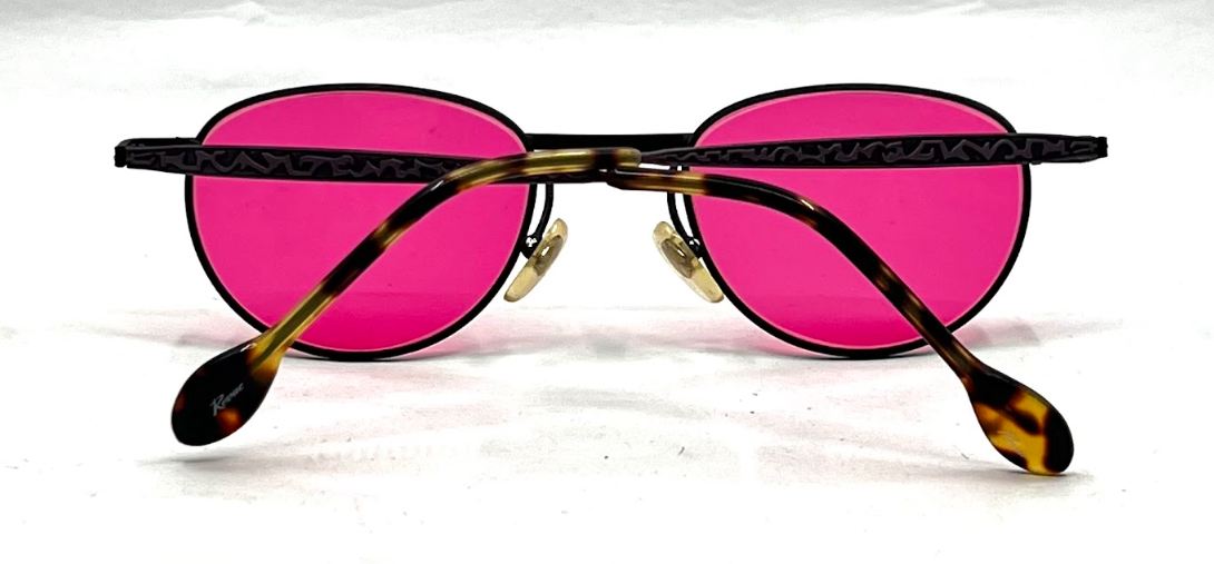 Revue Mod. 511 070-Metal Vintage Sunglasses-New Custom Pink Custom Lenses-Unworn