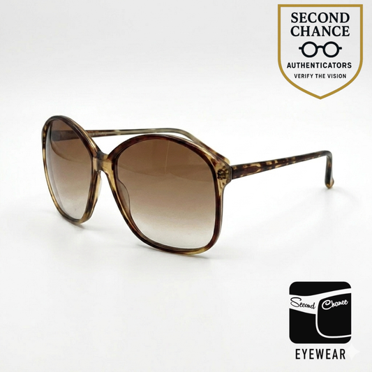 Riviera Debra Oversized Tortoise Gradient Vintage Sunglasses Mexico 1970s