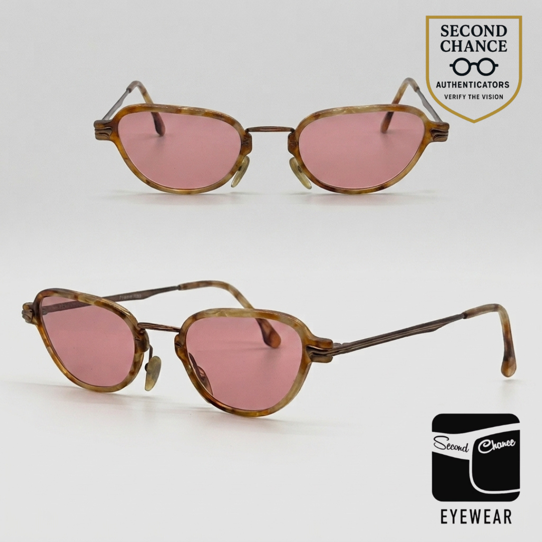 Robert La Roche Vienne Mod.914 Tortoise Vintage Sunglasses Pink Lenses-Unworn-Italy