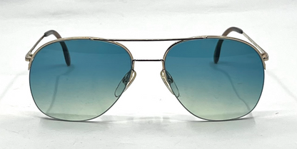 Rodenstock Mr. R R852 GP140 Vintage Aviator-New  Blue Gradient Custom Lenses