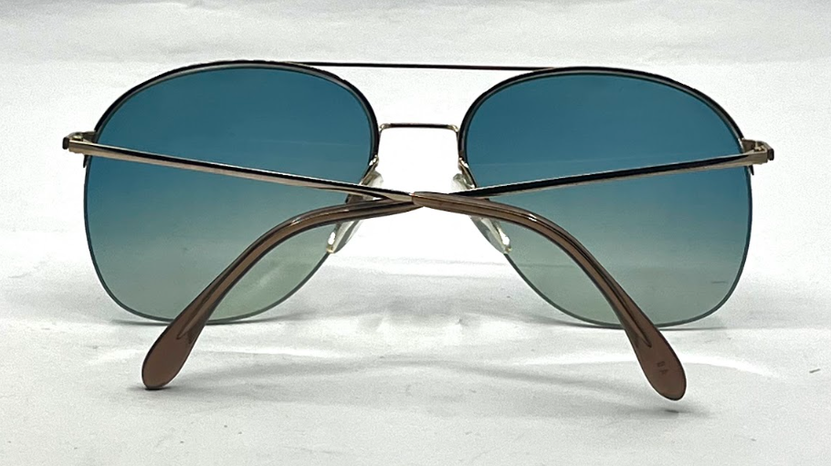 Rodenstock Mr. R R852 GP140 Vintage Aviator-New  Blue Gradient Custom Lenses