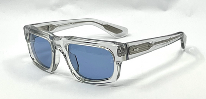 Jacques Marie Mage Louisville Clear Crystal Sunglasses | Original Blue Armorlite Lenses