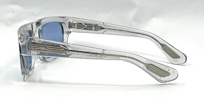 Jacques Marie Mage Louisville Clear Crystal Sunglasses | Original Blue Armorlite Lenses