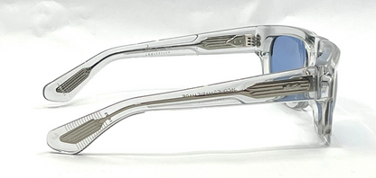 Jacques Marie Mage Louisville Clear Crystal Sunglasses | Original Blue Armorlite Lenses