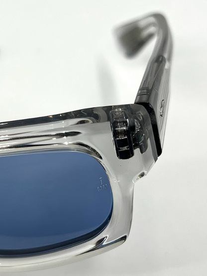 Jacques Marie Mage Louisville Clear Crystal Sunglasses | Original Blue Armorlite Lenses