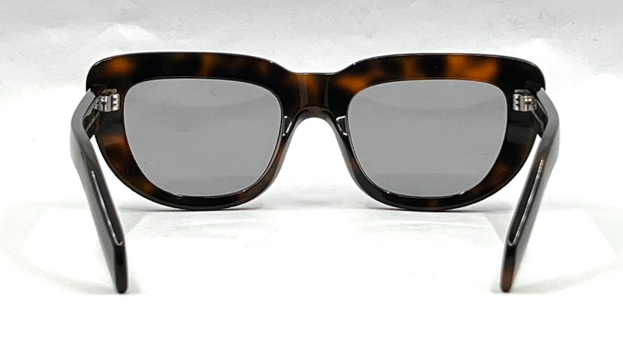 Prada PR D07S Havana Square Sunglasses Unworn Deadstock Original Grey Lenses