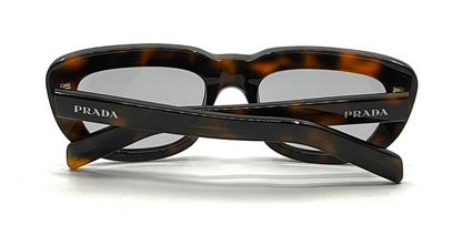 Prada PR D07S Havana Square Sunglasses Unworn Deadstock Original Grey Lenses