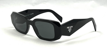 Prada SPR 17W Black Sunglasses-Original Grey Lenses-UNWORN/NOS