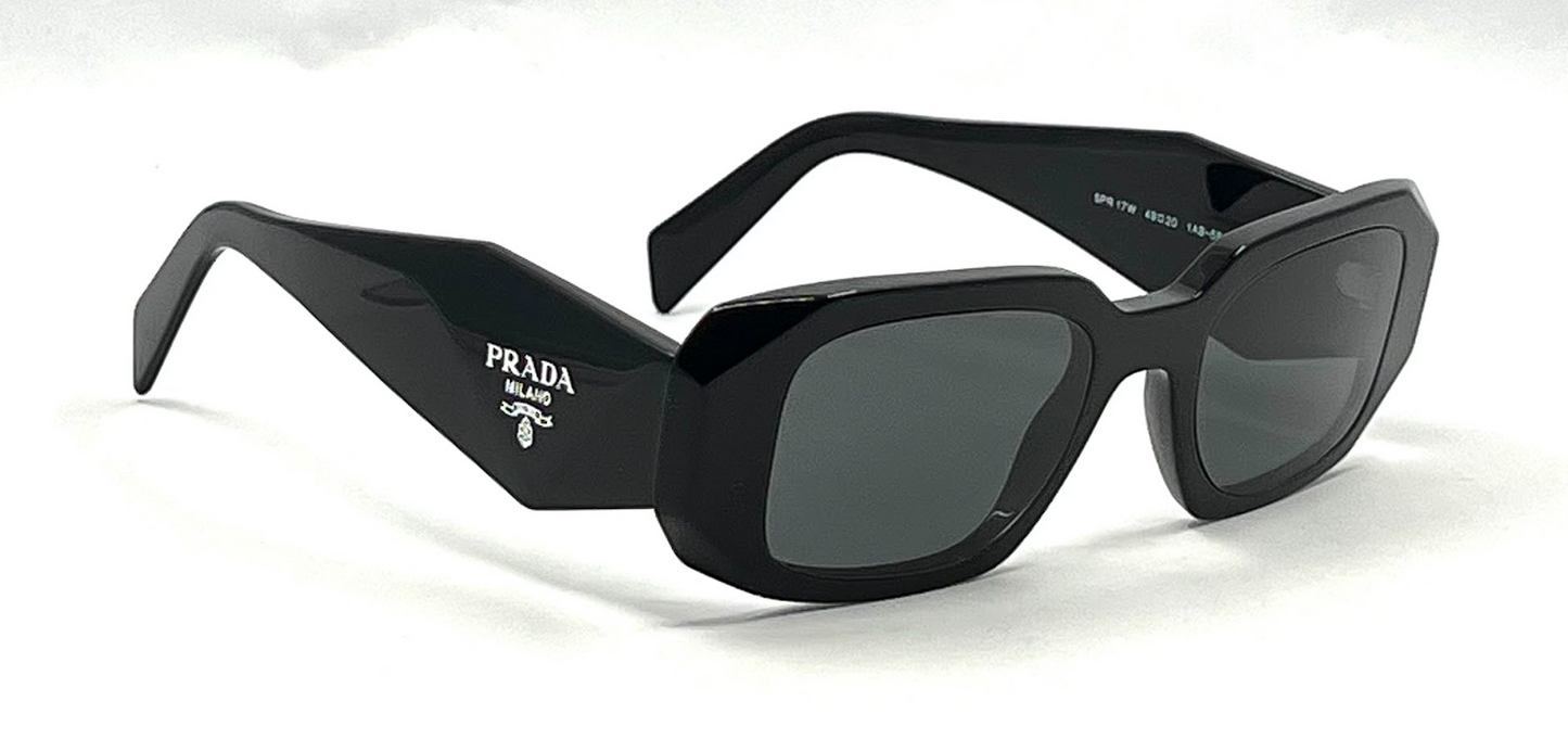 Prada SPR 17W Black Sunglasses-Original Grey Lenses-UNWORN/NOS