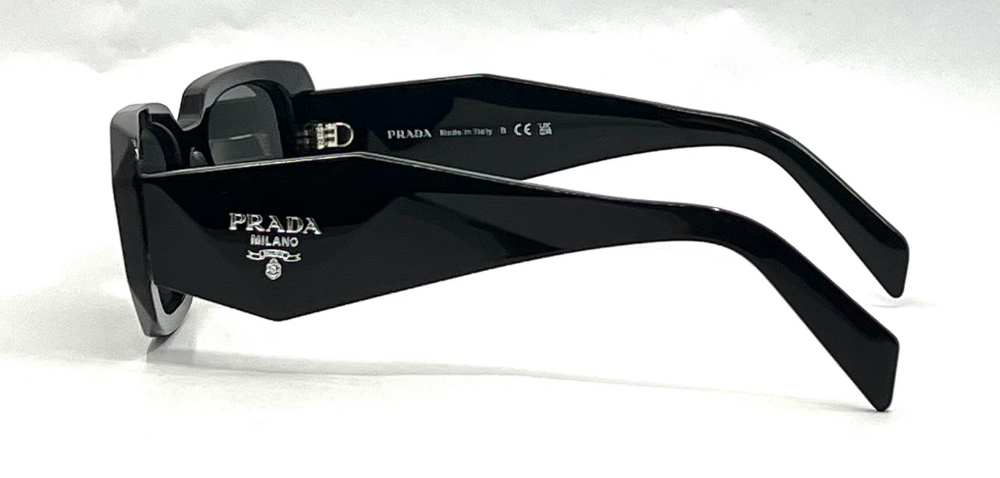 Prada SPR 17W Black Sunglasses-Original Grey Lenses-UNWORN/NOS