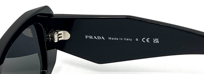 Prada SPR 17W Black Sunglasses-Original Grey Lenses-UNWORN/NOS