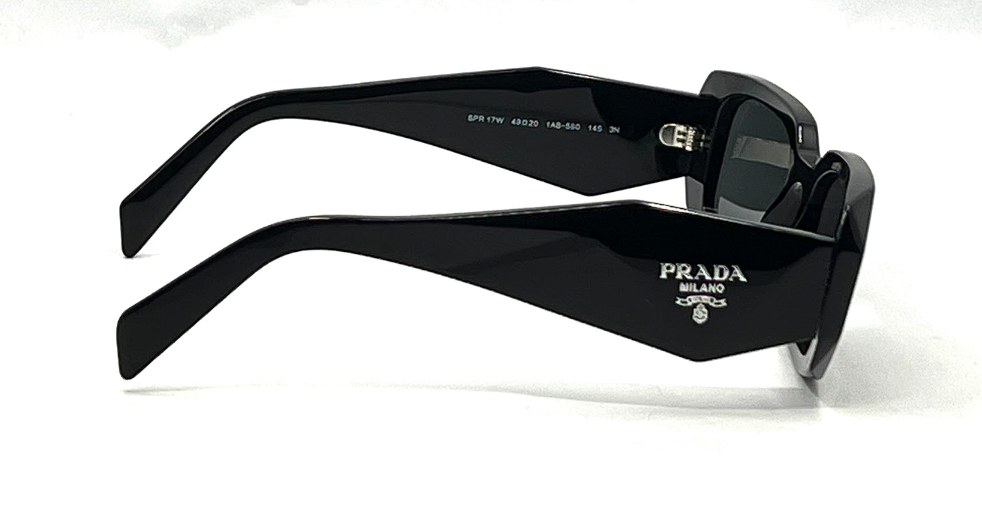Prada SPR 17W Black Sunglasses-Original Grey Lenses-UNWORN/NOS