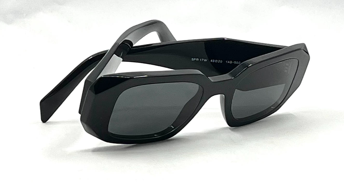 Prada SPR 17W Black Sunglasses-Original Grey Lenses-UNWORN/NOS