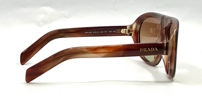 Prada Shadowplay Pilot Sunglasses-Original Oak Gradient Lens-Unworn/NOS