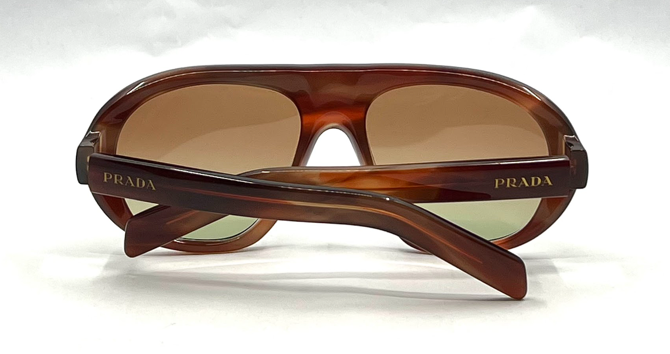 Prada Shadowplay Pilot Sunglasses-Original Oak Gradient Lens-Unworn/NOS