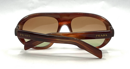 Prada Shadowplay Pilot Sunglasses-Original Oak Gradient Lens-Unworn/NOS