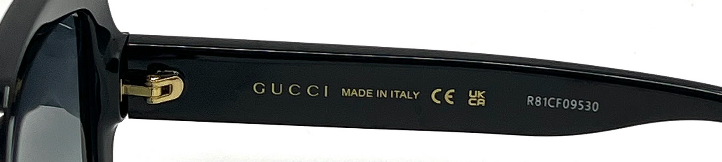 Gucci GG1337S Square Black Sunglasses-Original Grey Gradient Lenses-Unworn/NOS