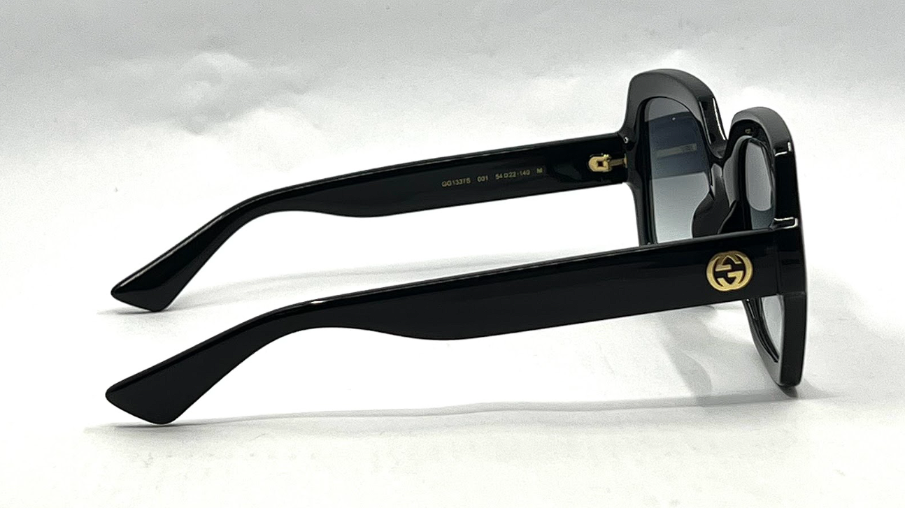 Gucci GG1337S Square Black Sunglasses-Original Grey Gradient Lenses-Unworn/NOS