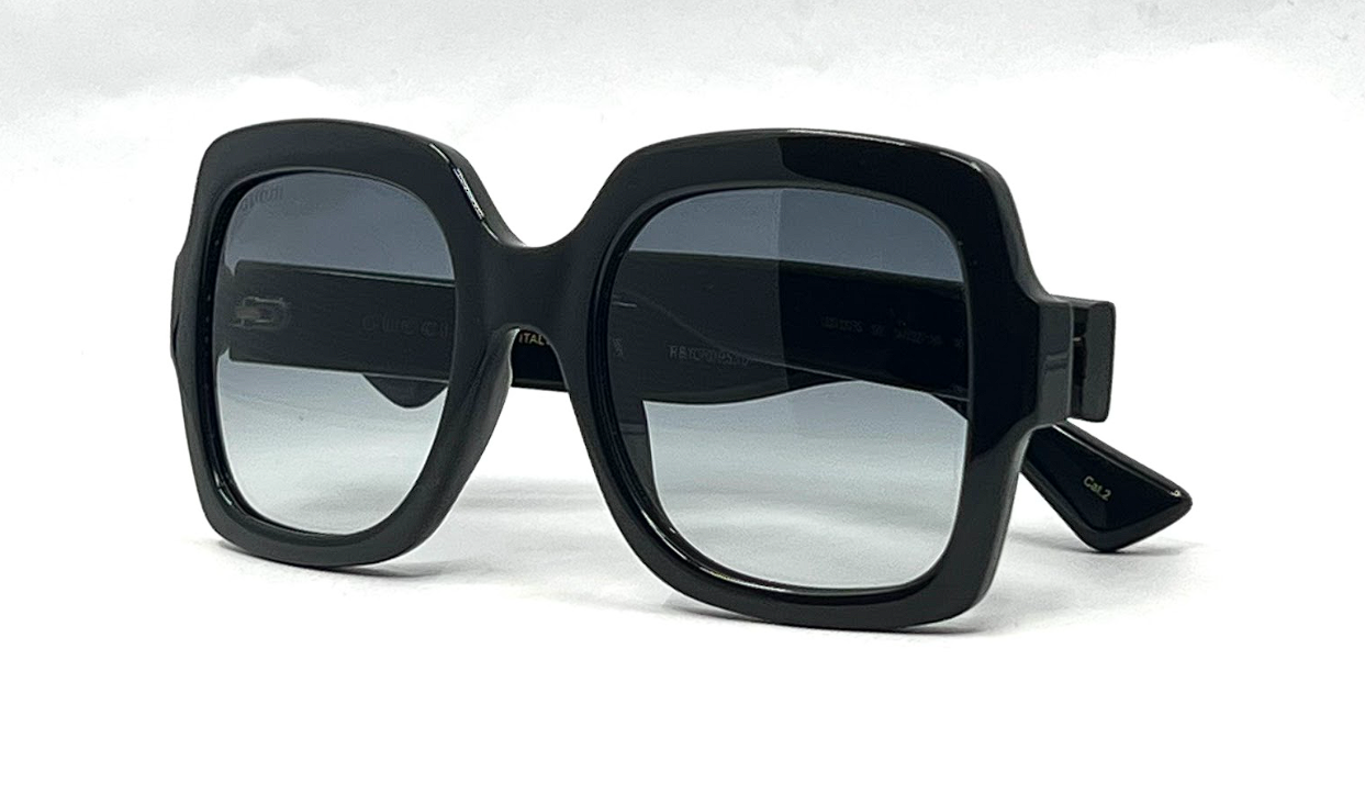 Gucci GG1337S Square Black Sunglasses-Original Grey Gradient Lenses-Unworn/NOS