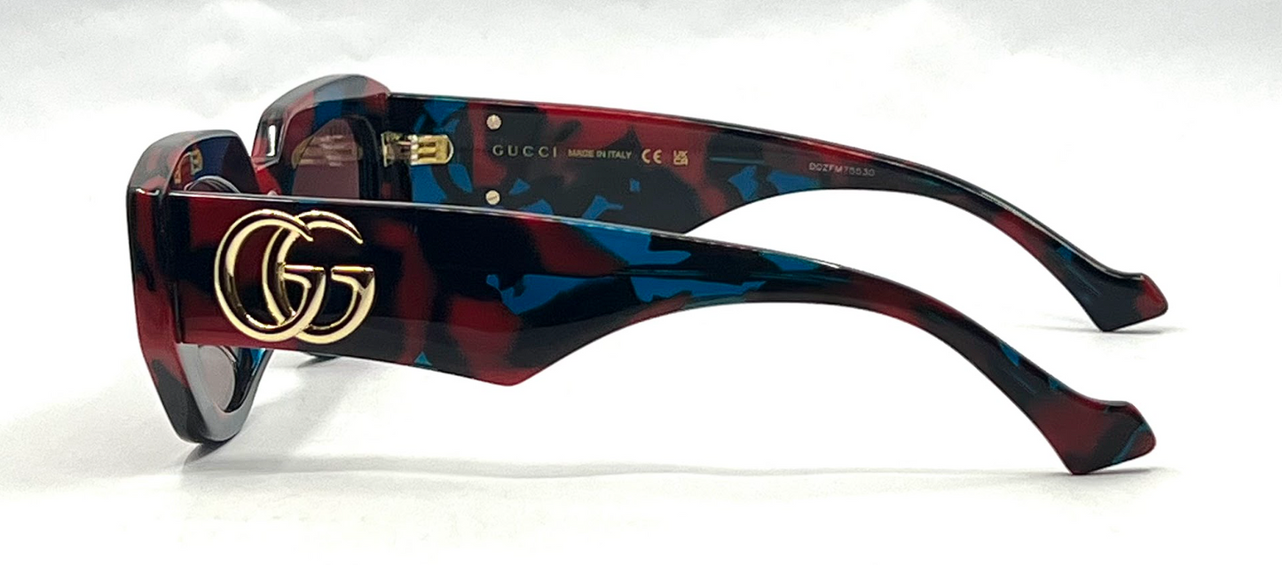 Gucci GG1421S Havana Sunglasses-Original Violet Nylon Lenses-Unworn/NOS