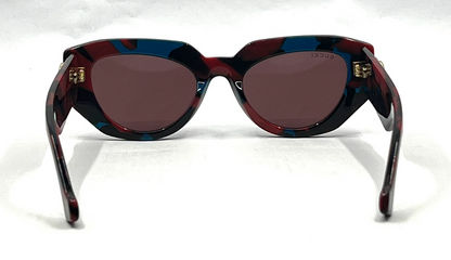 Gucci GG1421S Havana Sunglasses-Original Violet Nylon Lenses-Unworn/NOS